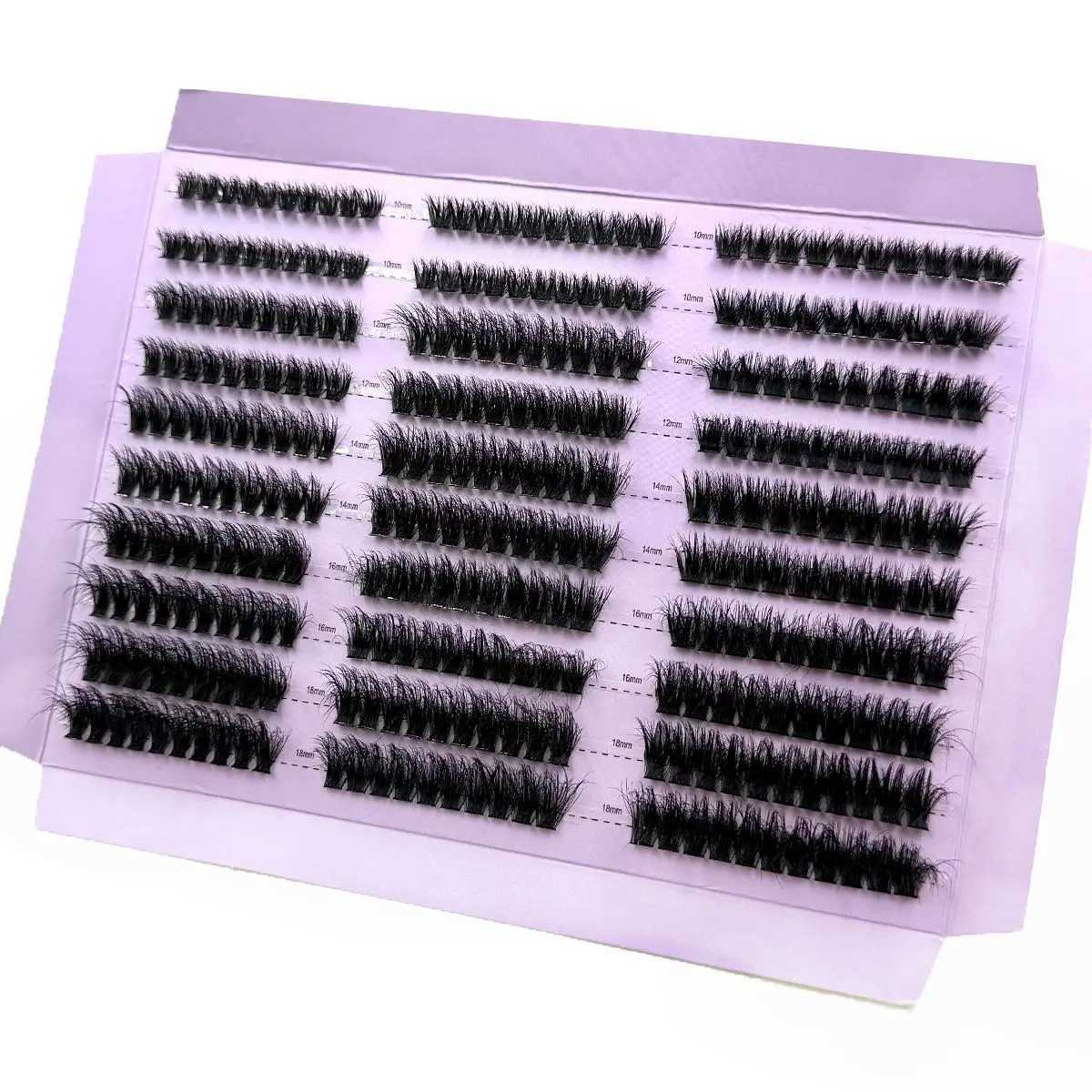 290/300Pcs 5D Fluffy 8-20mm Mixed Eyelash Cluster 60D-120DThick Eyelash D/DD Curled Personal Eyelash DIY Extended EyelashW241024