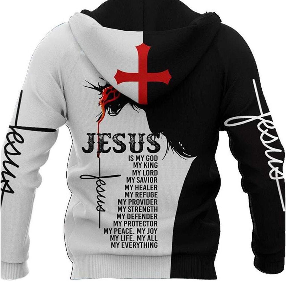 Hoodie for Mens Womens Mens 3D Hoodies Graphic Jesus My god My King My Lord My Savior My Healer Printed Hoodies Pullover Sweatshirts Graphic Hoodies s