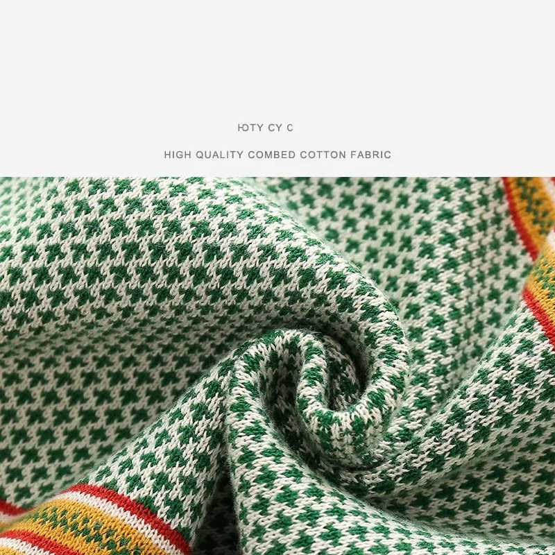 Autumn and winter childrens polo shirt striped patch thickened childrens boy baby boy Pullover cotton elastic hem little boy sweater W241025