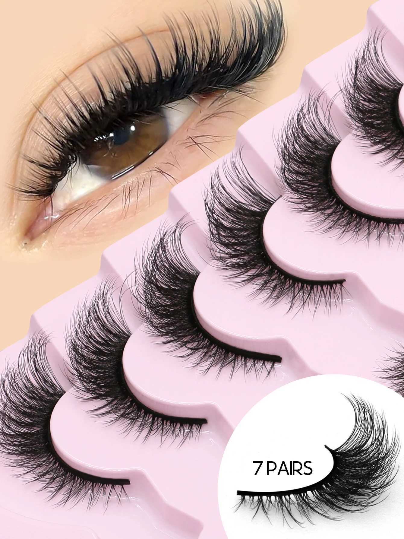 Groinneya Cat Eyelash Natural False Eyelash Cat Eyelash Soft Wing False Eyelash Natural Appearance Fluffy Wispy MakeupW241024