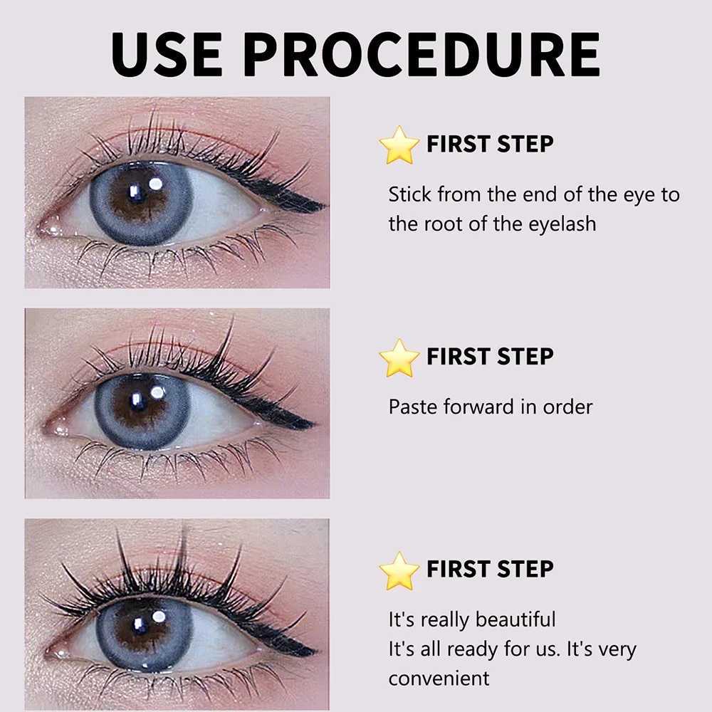 Personal eyelash 160 clusters soft ribbon segmented fake bundle eyelash DIY personal eyelash extensionW241024