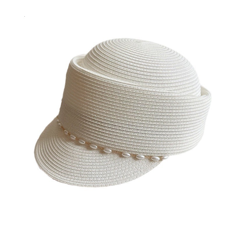 Duck tongue summer short eave fashionable and elegant sunshade grass counter quality travel sun protection concave top equestrian hat