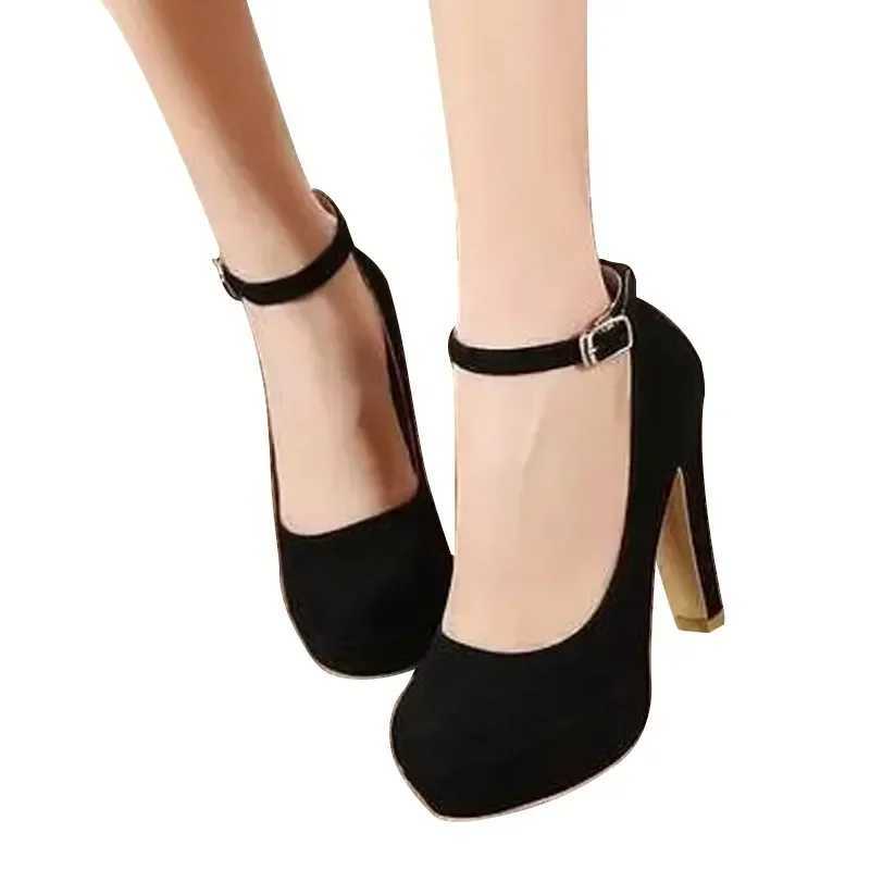 High Quality High Heels Womens Shoes Spring New Thick High Heels Work Shoes Versatile High Heels Black Fi Womens Shoes Zapatos Mujer T241024