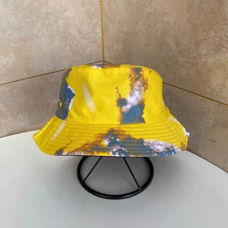 Zomer Tie Dye Bucket Hat for Men Women Reversible Fashion Hip Hop Hat Fisherman Bob Street Outdoor Travel Boys Girl Hat PanamaX241025