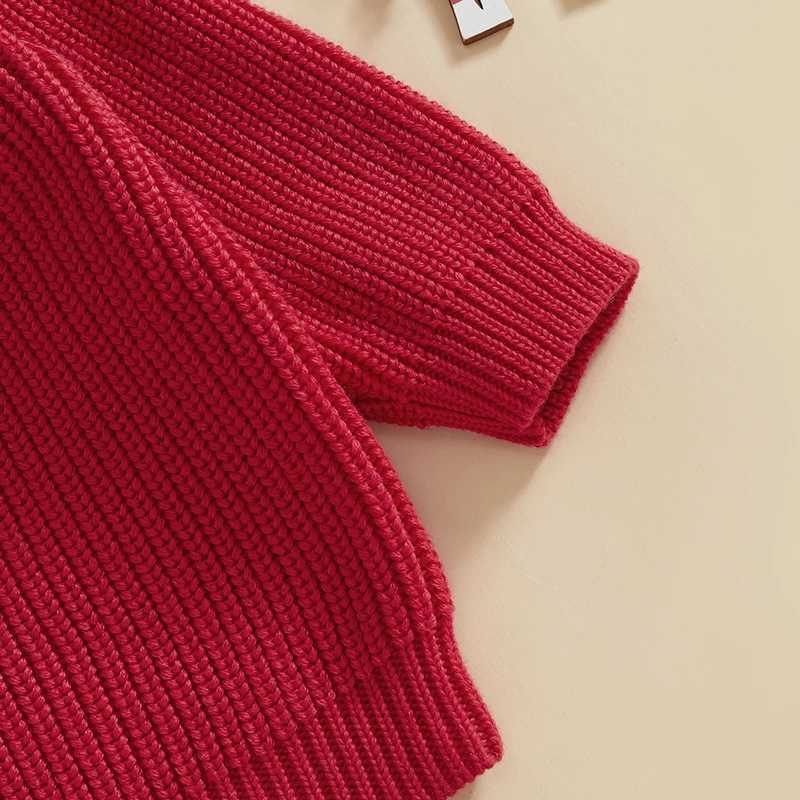 Preschool girl boy Christmas knitted sweater long sleeved O-neck reindeer/snowman/Christmas hat embroidered zipper knitted top W241025