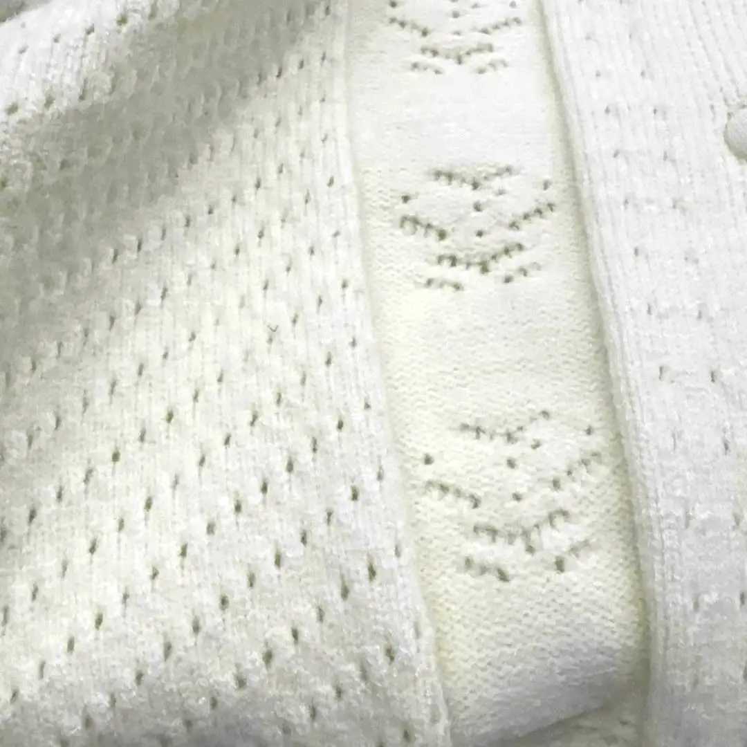 Girls chic cut style sweater jacket floral collar spring knit autumn and winter long sleeved cardigan new 2024 W241025