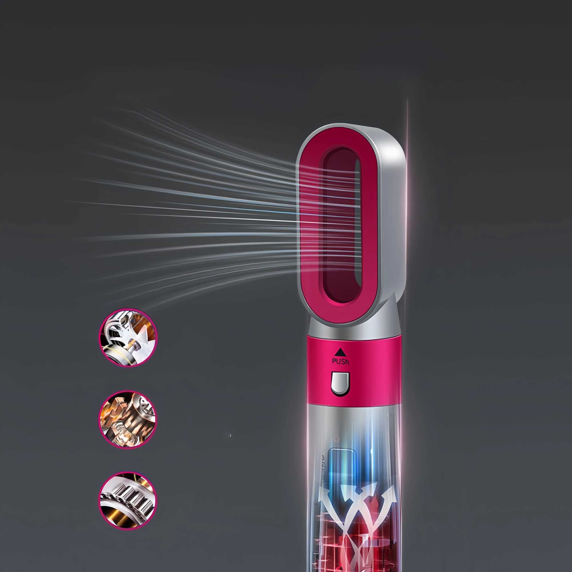 5-in-1 hair dryer high-speed hair dryer straightener curling iron hot air brush ion detachable hair dryer W241025