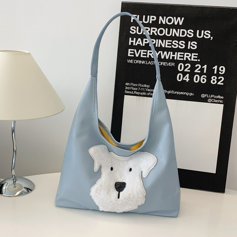 2025 Designer 2024 New Popular 3 Sausage Dog Autumn/Winter Shoulder Large Capacity Commuter Tote Bag for Women