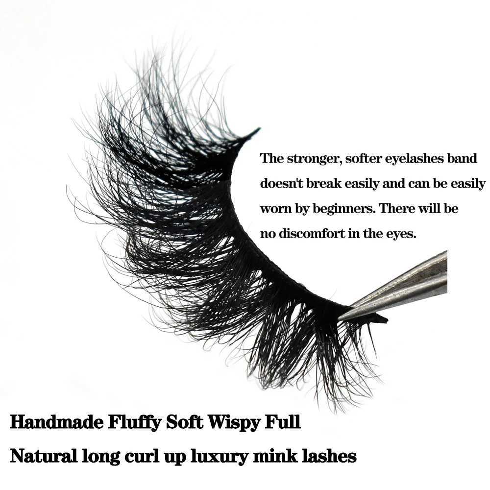 FOXESJI 3 pairs of 3D mink fluffy Wispy soft leather wallet mink false eyelashes can be reused eyelash extension thick false eyelash makeupW241024