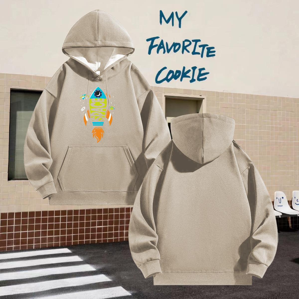 New Arrival Men's Hooded Sweatshirt Street Comfortable Couples Hoodie Hooded Collar Breathable Graphic Tops Thick Plush
