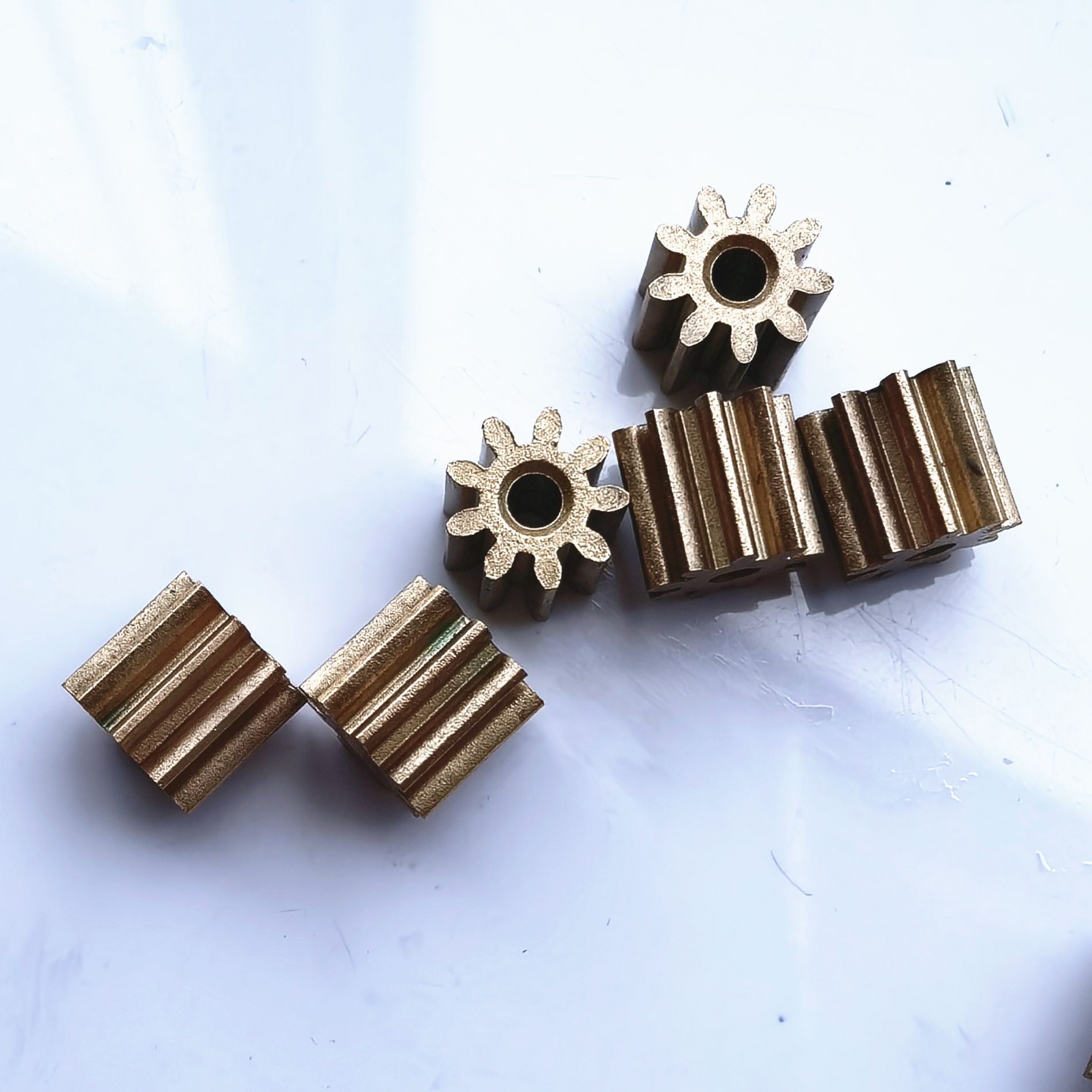Copper gear 1 mold 9 teeth inner diameter 3.1 micro small gear 1 powder metallurgy cylindrical spur gear