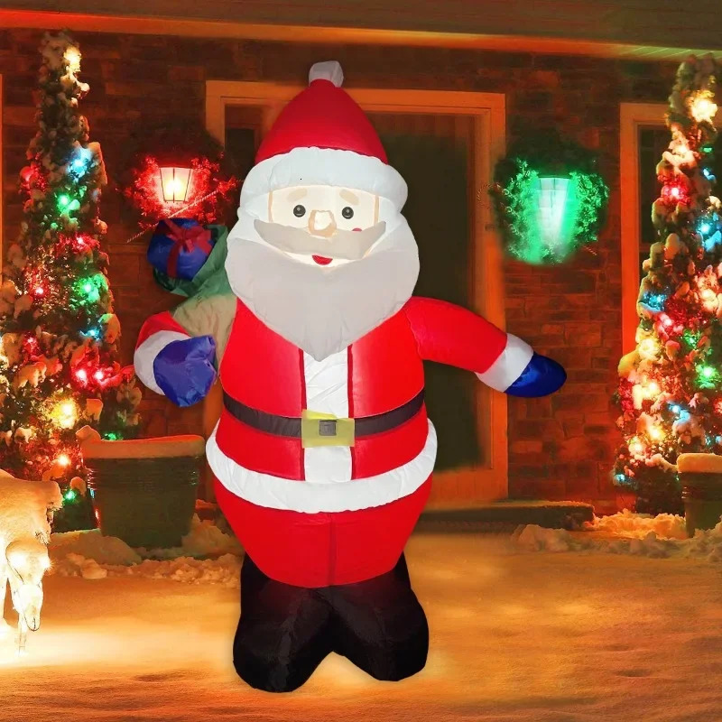 4 Inflatable Christmas Decorations Outdoor Garden Courtyard Decorations Large Snowman Christmas Tree Inflatable Toys 241024