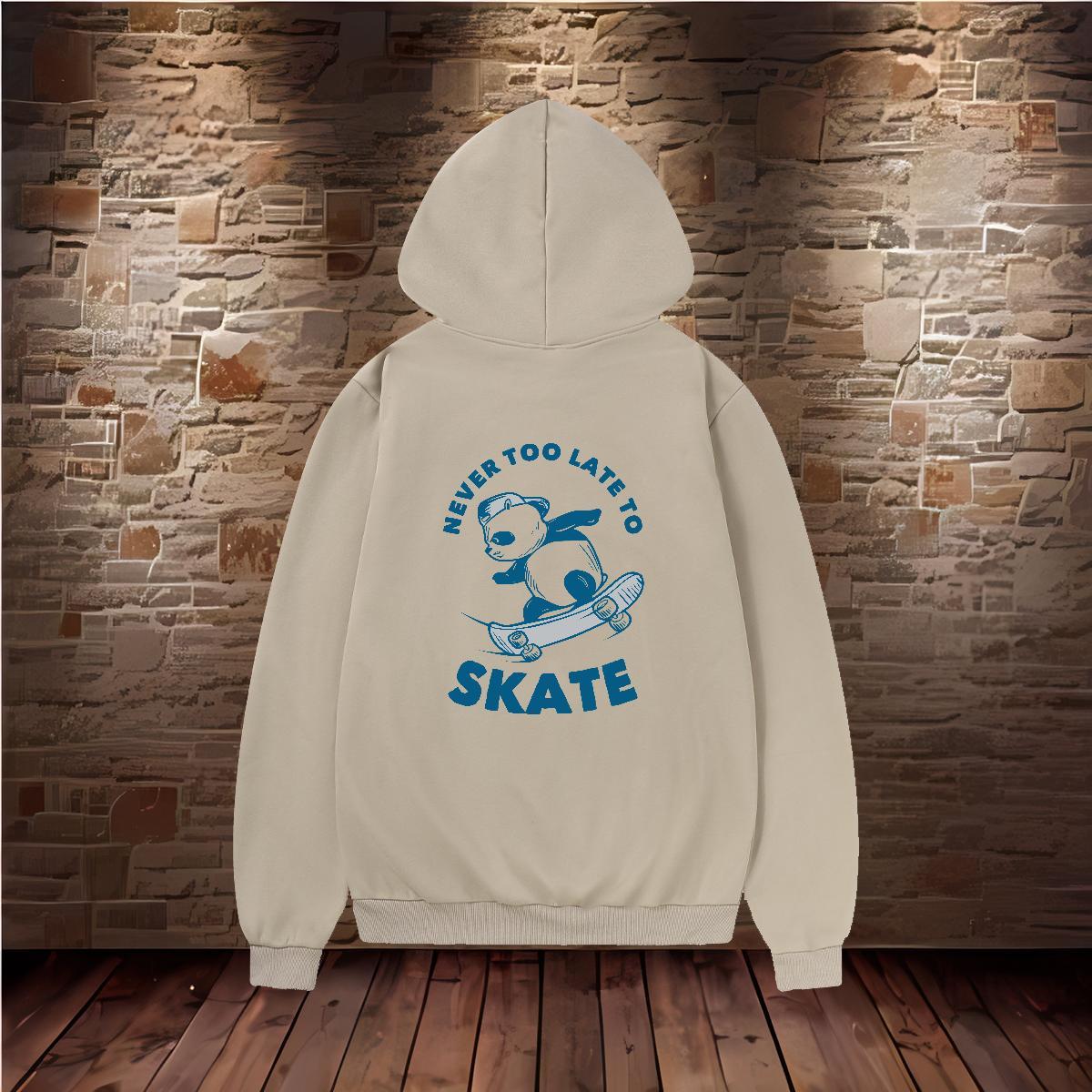 DIY Hoodie Men Hooded Collar Long Sleeves Warm Men Tops Hoodie Anime Oversized US Size Clothings Daily Wear Thick Plush