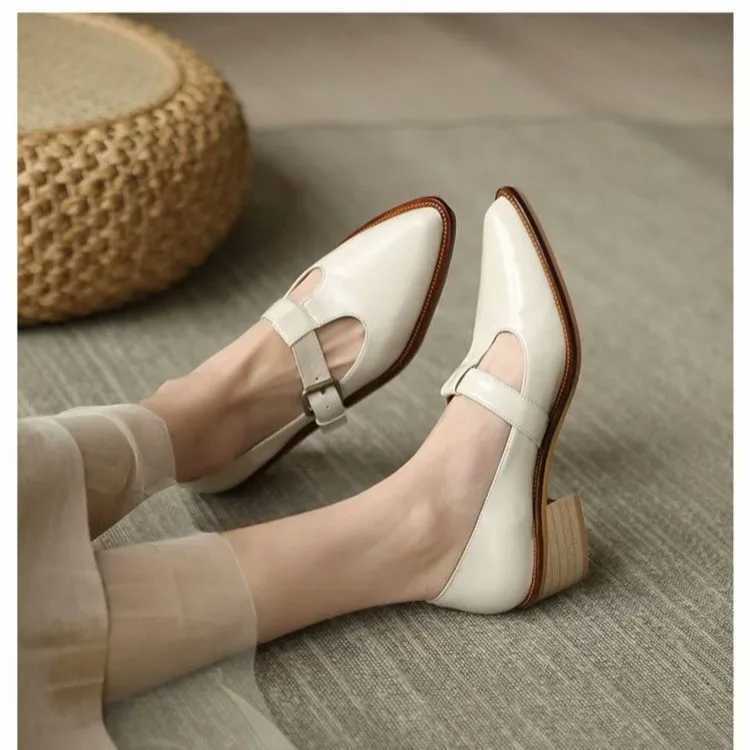High Quality Womens Shoes Mary Janes Womens High Heels Summer Solid Color Fi Pointed Toes Sexy Office and Professional High Heels T241024