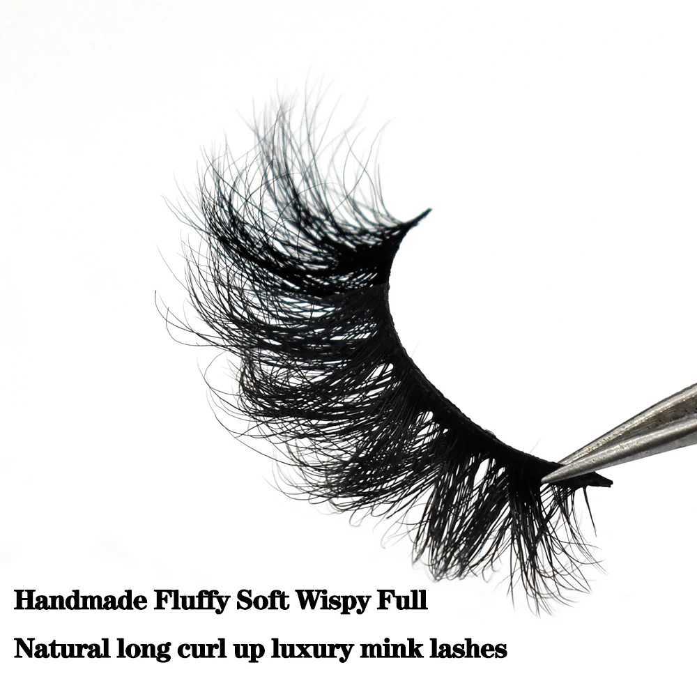 FOXESJI makeup eyelashes 3D mink eyelashes fluffy and soft Wispy natural cross eyelash extension reusable false eyelashes mink false eyelashesW241024