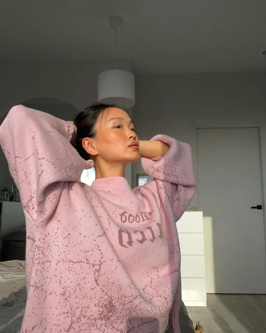 Autumn Winter Women Long Sleeves Knitted Sweater Harajuku Loose Letter Embroidery Personality Lazy Style Pullover Outwear 241021