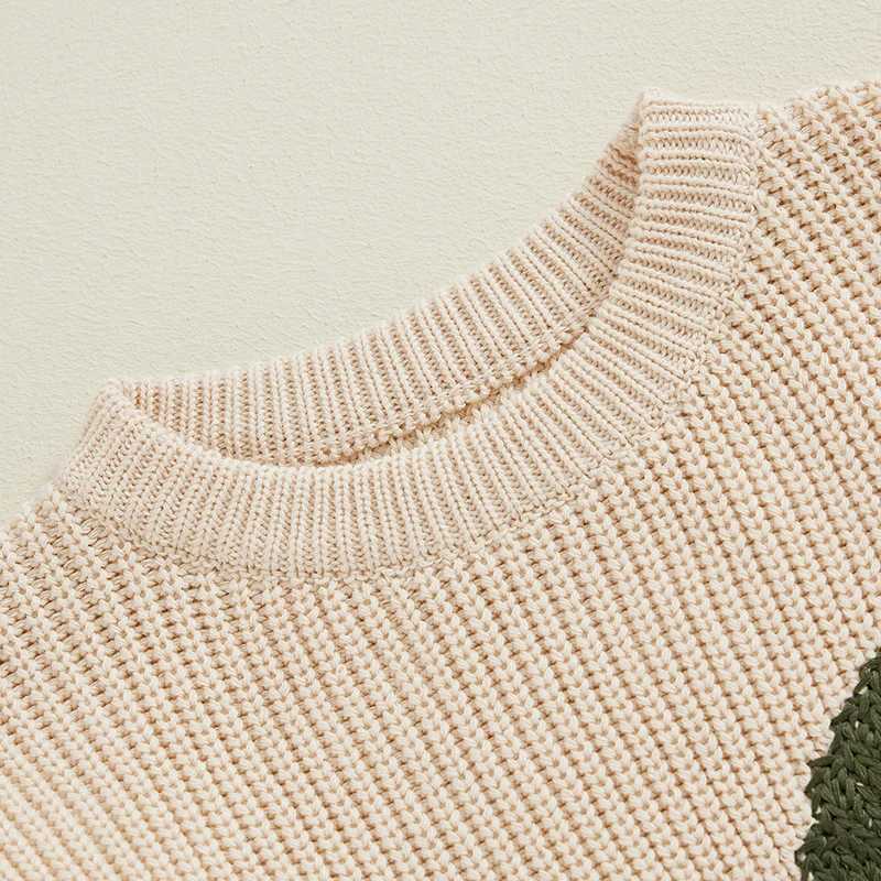 Citgeett Winter Christmas Preschool Baby Boys and Girls Sweater Embroidered Long Sleeve Pullup Top Autumn Christmas Costume W241025