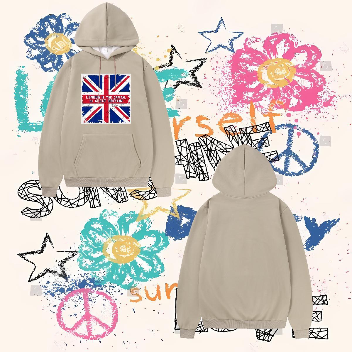 Brand Men's Hooded Sweatshirt Breathable Soft Classic Men Clothes Hoodie Custom Anime Hoody Anime Printing Street Tech Fleece