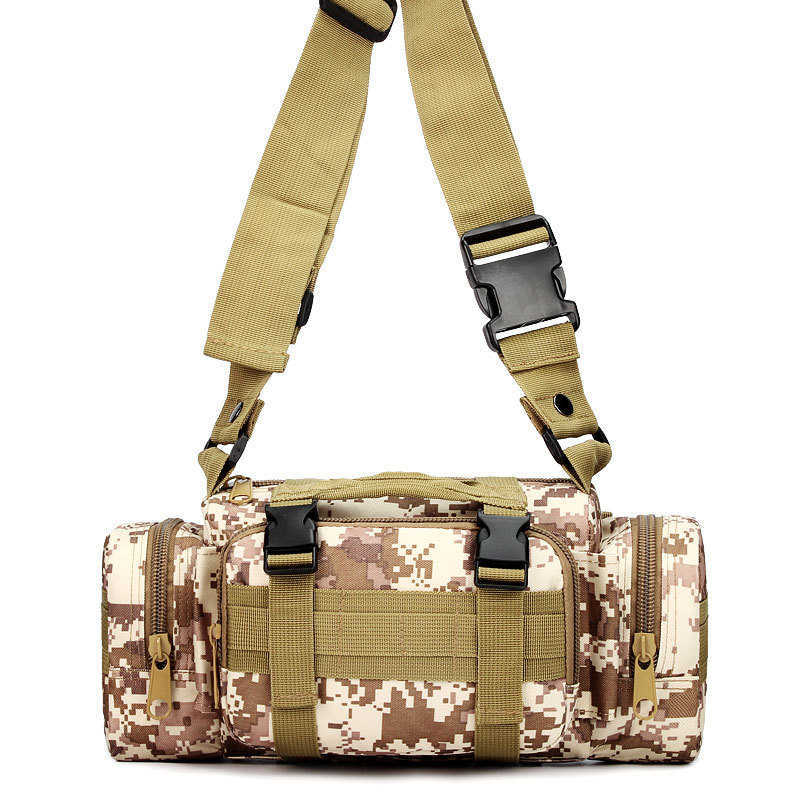 camouflage outdoor 3P messenger waist bag handbag military fan leisure sports tactics bag Shoulder Camera Backpack 241015