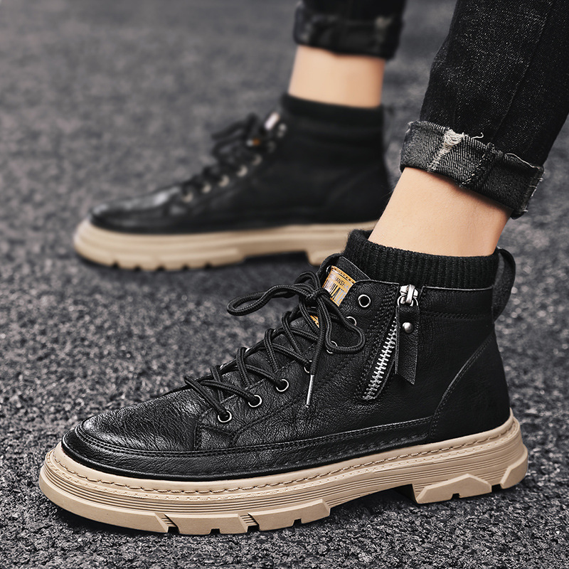 Snow Boots: Furry Winter Warmth, Cotton Shoes in Black 532a