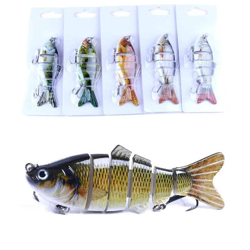 6 Segment Multi Jointed Fishing Lure Sinking 10cm175g Swimbait Artificial Wobblers Crankbait Hard Bait Pesca Tackle 531Pcs 241024