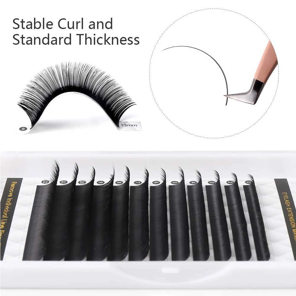 Befer 12 Rows Personal Eyelash Extension C/CC/D Curling Matte Black Classic Eyelash Natural Soft Makeup Eyelash Wholesale SuppliesW241024