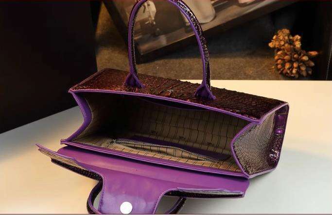 Crocodile Pattern Leather Women Handbags Fashion Commuter Briefcase Portable Tote Bag Shoulder Messenger Bags 2024 New