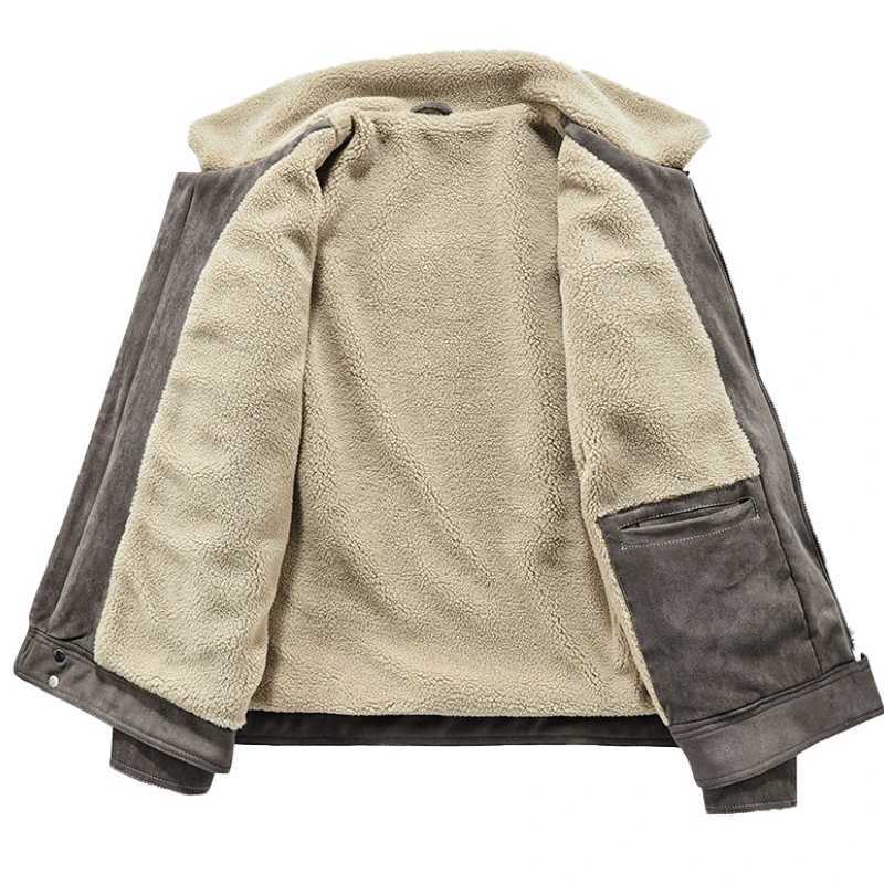 Drskin Sari style jacket mens collar retro imitation cashmere cotton autumn winter cashmere thick set W241024