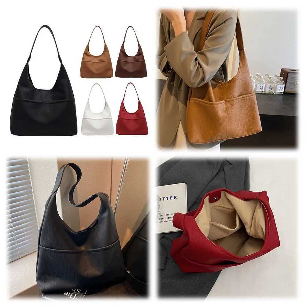 Tote Bag for Women with Interior Pocket Handbag Pu Leather Casual Trendy Hobo Purse Work Travel Shopping 241025
