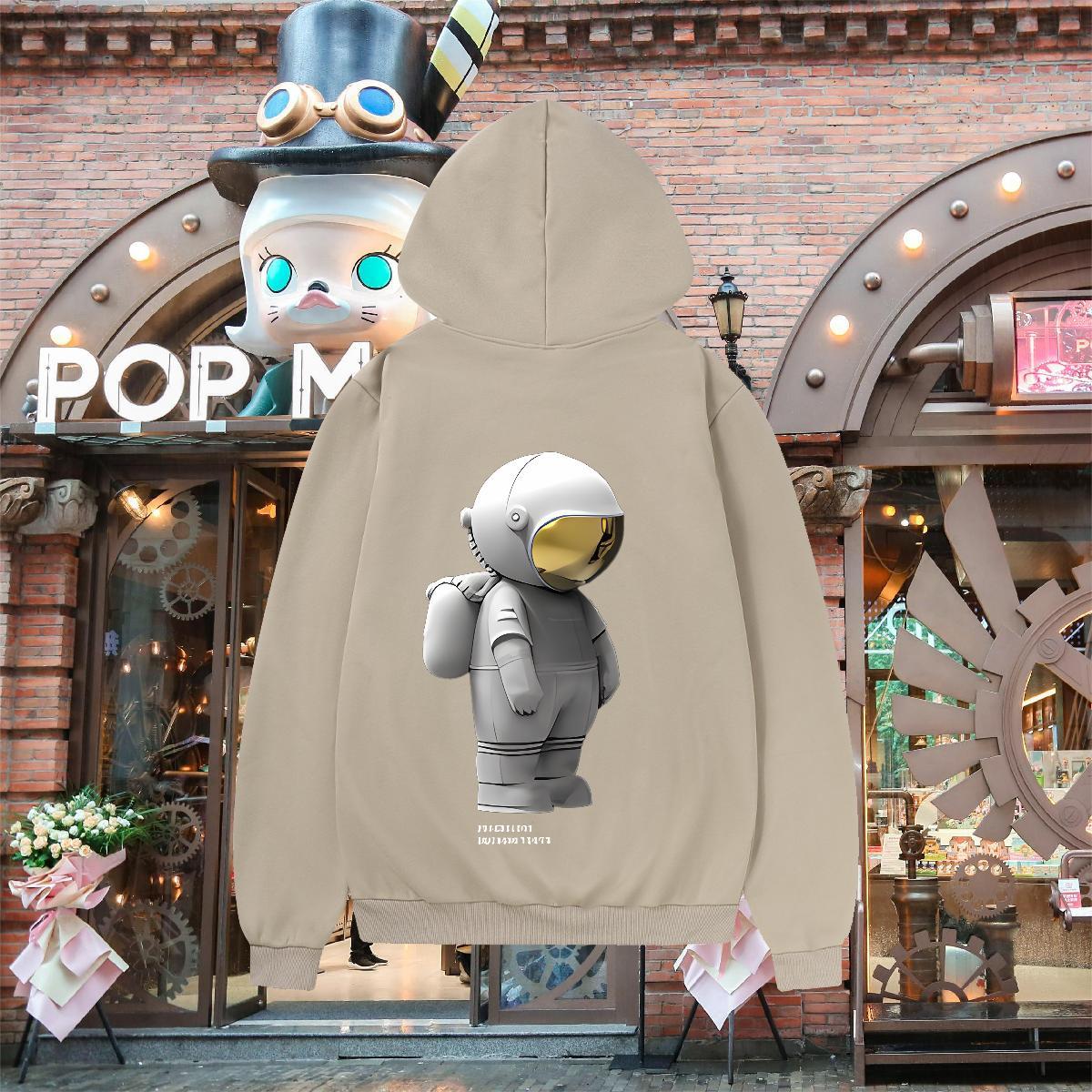 2024 New Men Sweatshirt hoodie Breathable Hooded Collar Loose Fit Men Clothes Hoodie US Size Top Hoody Street Casual Cotton 350g