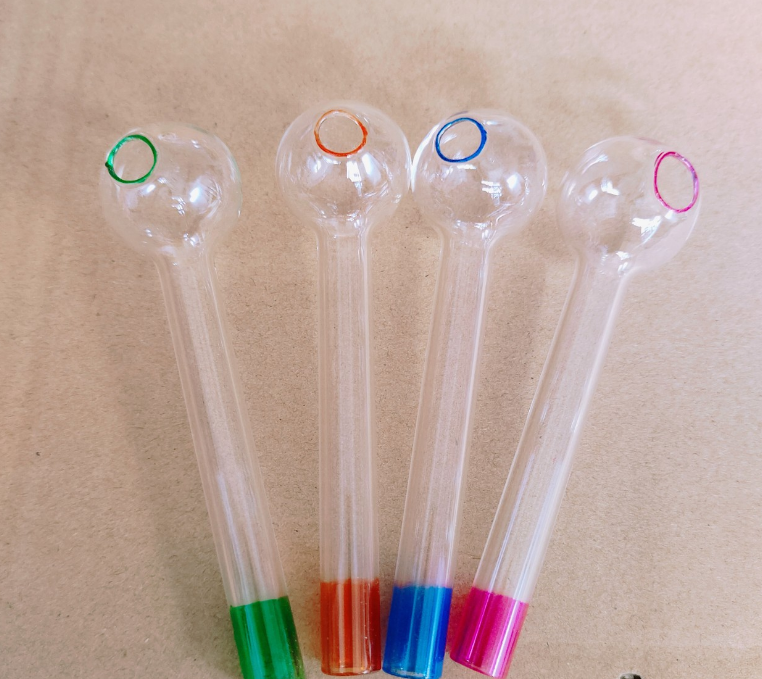 Color Varied Handmade Pyrex Glass Smoking Pipe - Crafted for Elegant Use of Tobacco & Essential Oils RUM 15000 #50-400