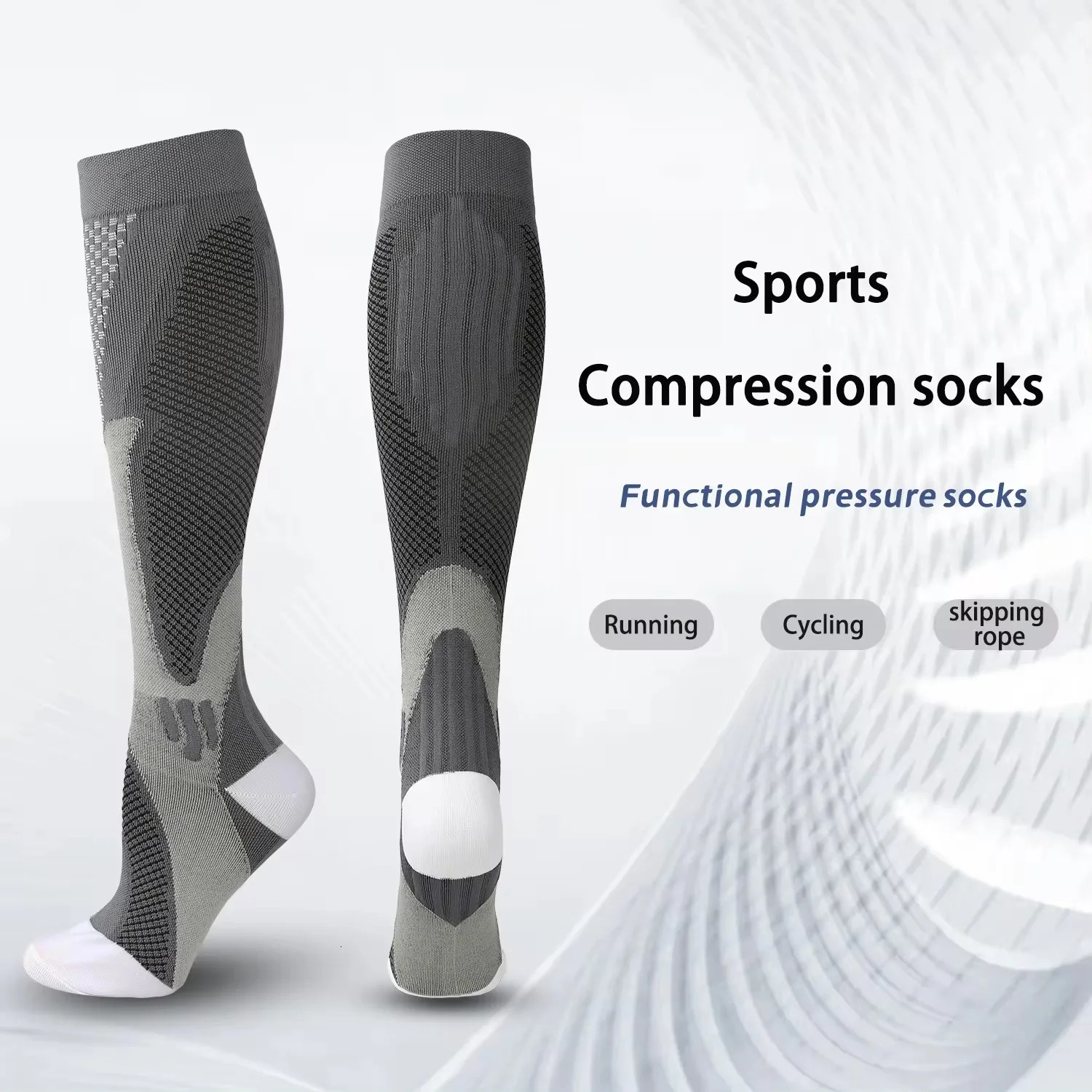 13 Pairs Compression Socks Sport Nursing Stockings Prevent Varicose Veins Pregnancy Athletic Soccer 241017
