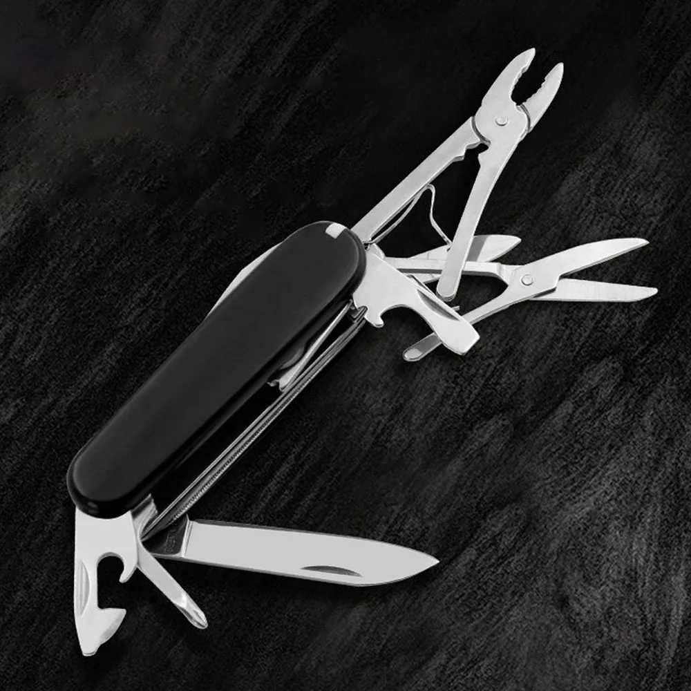 Multi functional pocket knife 30 basic functions multi tool Swiss manual tool Army knife Outdoor camping EDC gear survival knife X241024