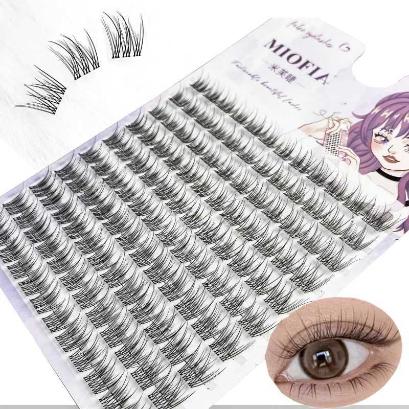 1/box 120 bundles of mink false eyelashes natural Russian 3D eyelashes personal eyelash extension cluster makeup tools wholesale eyelashesW241024