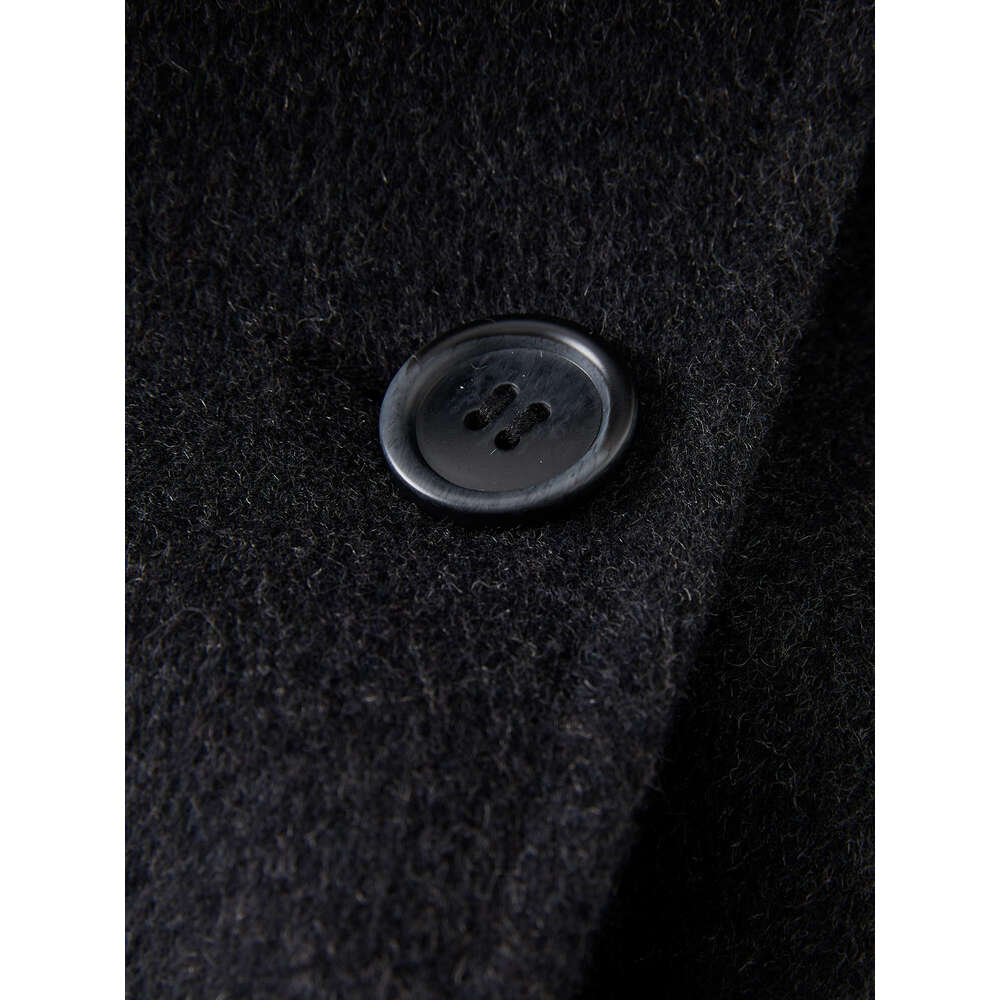 FSLE 66.5% Wool Reversible 3 Color Classic For Women Autumn Winter 2024 New Design Long Loose Warm Casual Coat 24Fs14272