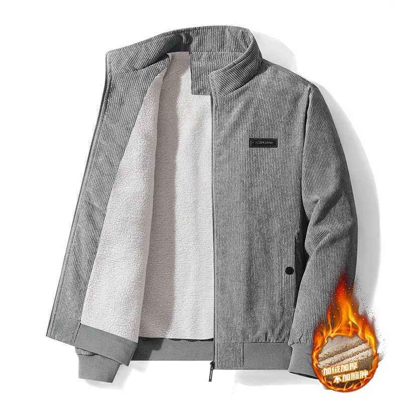 JSNFY229JR mens standing collar coat 2023 cotton pad mens cashmere thick cashmere winter coat new cotton pad W241024