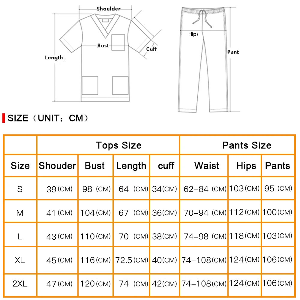 Womens Uniform Solid Color ShortSleeved Top Pants for Nurses Workwear Fashion Scrubs Suit Nurse Accessories 241017