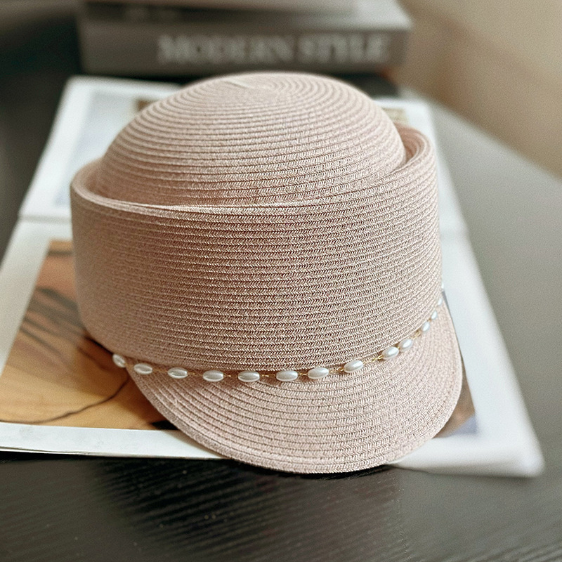Duck tongue summer short eave fashionable and elegant sunshade grass counter quality travel sun protection concave top equestrian hat