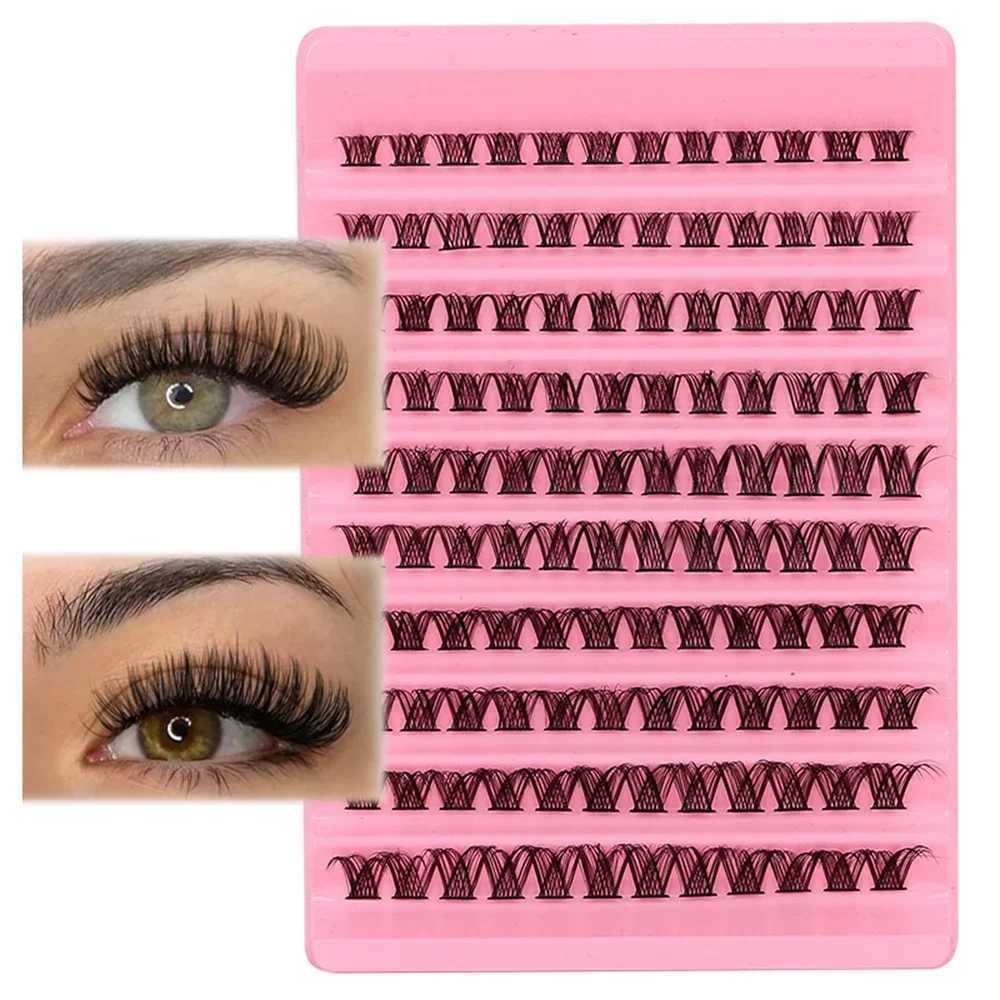 DIY eyelash clusters eyelash extensions D-curled personal eyelashes 8-16mm eyelash clusters 120 pcsl fluffy eyelashes DIY at homeW241024