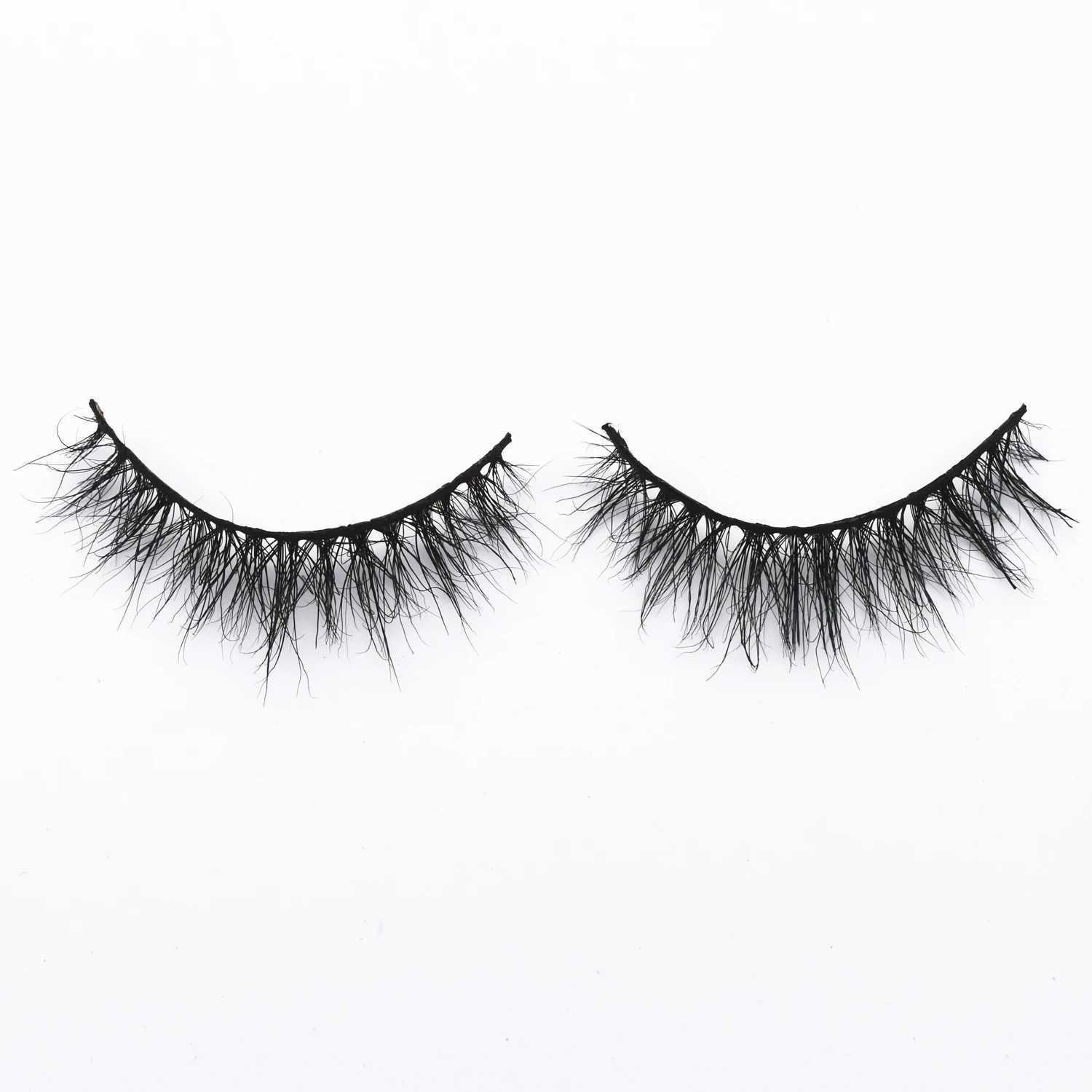 Short eyelash 3D mink eyelash full length eyelash cruel and luxurious mink eyelash makeup natural long eyelash Maquiagem artificial CilsW241024