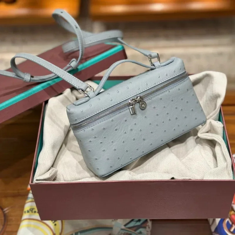 Ostrich Leather Crossbody Bag: Stylish & Versatile 2024 Handbag dh911125171