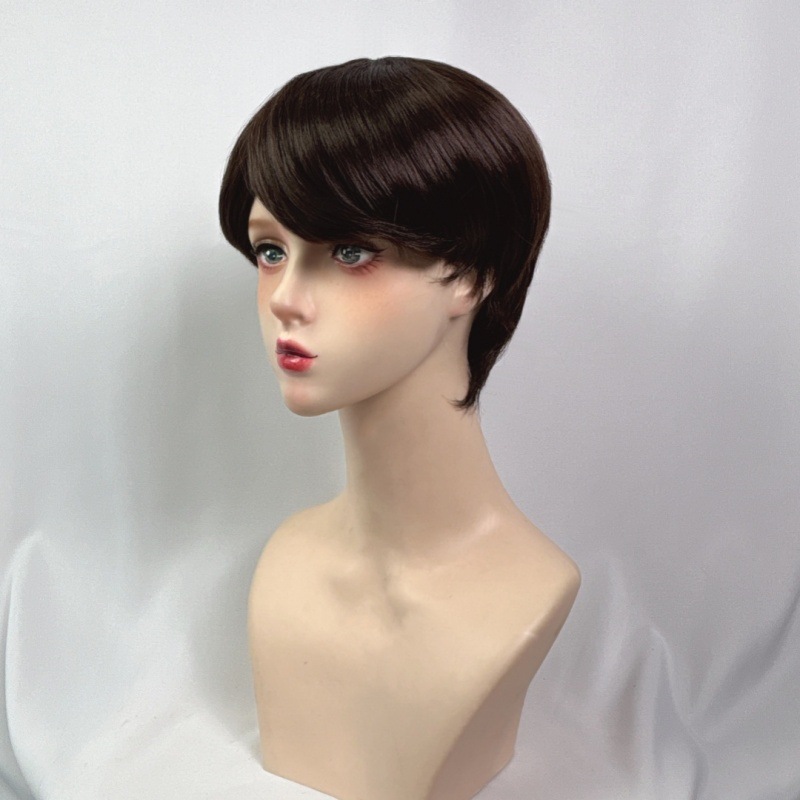 Fashion wig female short straight hair mechanism BOBO chemical fiber wig headpiece wig