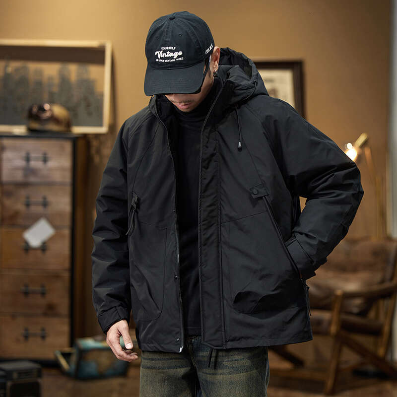 Winter New American Cargo Down Men's Winter Jacket Outdoor Waterproof Warm Removable Inner Er Three-In-One Stormtroope