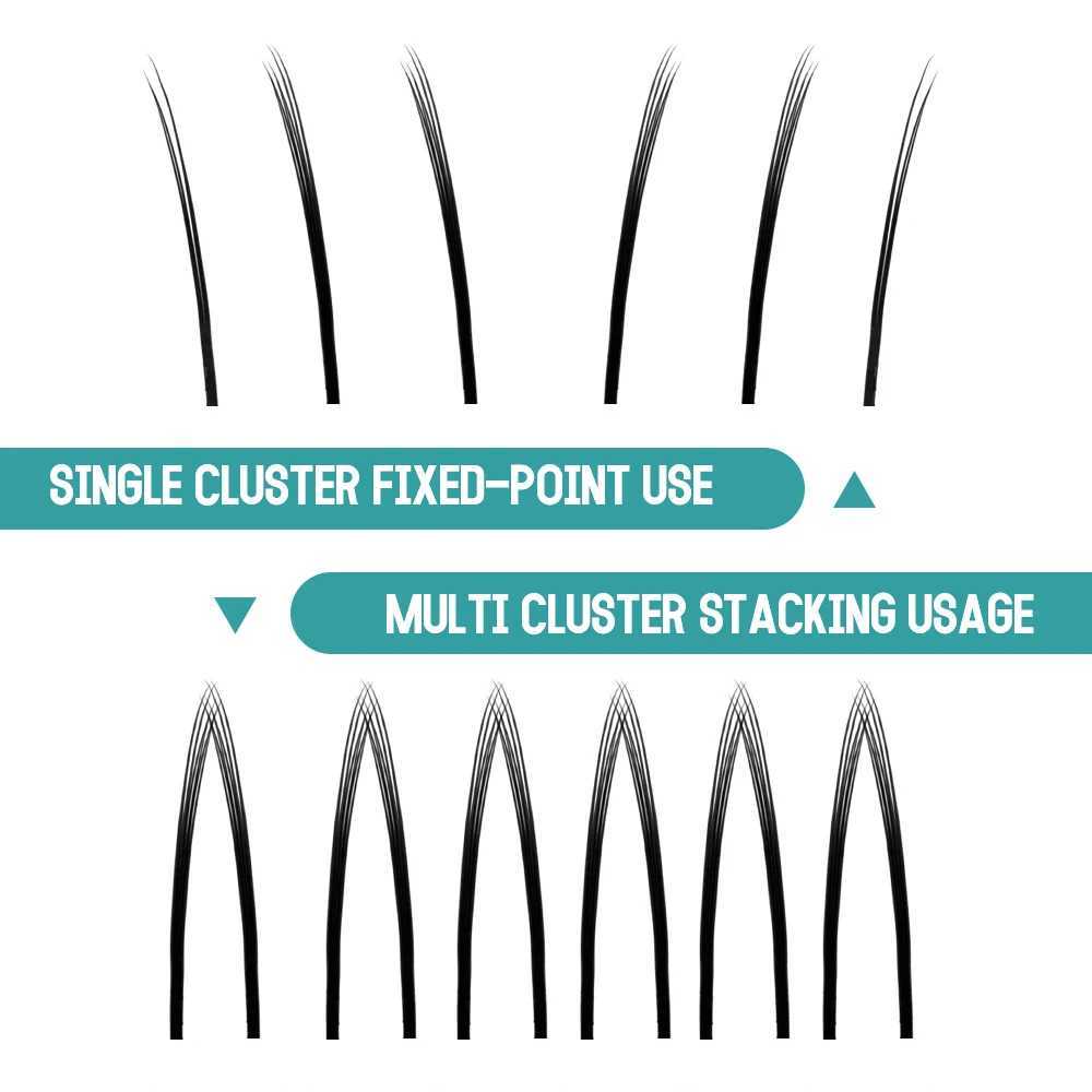 Gemerry LC Curly Fox Eyelash Extension mink Silk Tilt 115 Manga Single Eye Flying Style Camellia Personal Eyelash Makeup ToolW241024