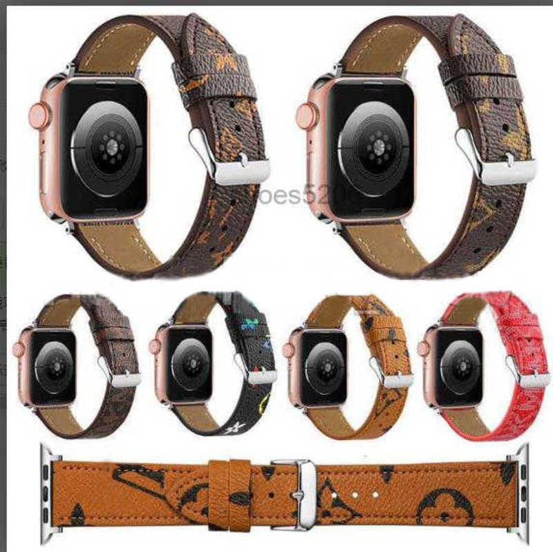Smart Straps designer Luxury Apple Watch Band 38 40 41 42 44 45 49 mm Flower Leather Watchs Strap Wristband For Iwatch 8 7 6 5 4 SE Designer Watchbands LX00510 9SQQ