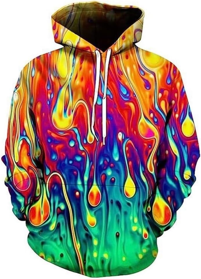 Hoodie for Mens Womens Digital 3D Printing Sweatshirt Hooded Top Galaxy Pattern Hoodie With Pockets Graphic Hoodies sweatshirt Warm