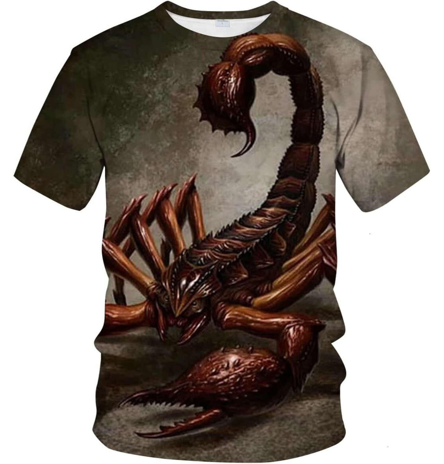 Mens T shirt Unisex 3D Scorpion Digital Print T-Shirt Summer Casual Crew Neck Tee Shirt tee Casual tops summer clothes Hip hop trend