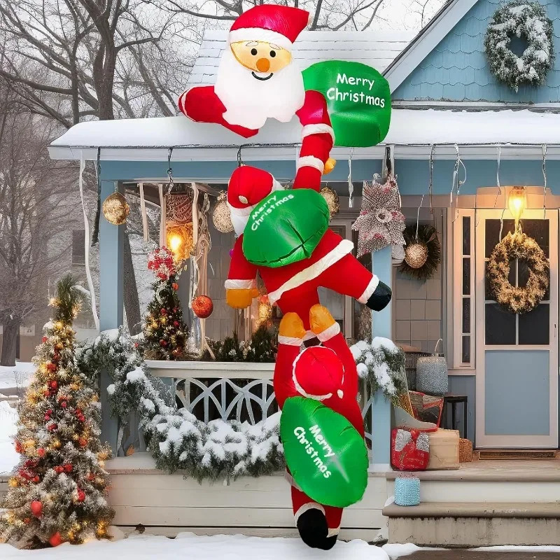4 Inflatable Christmas Decorations Outdoor Garden Courtyard Decorations Large Snowman Christmas Tree Inflatable Toys 241024