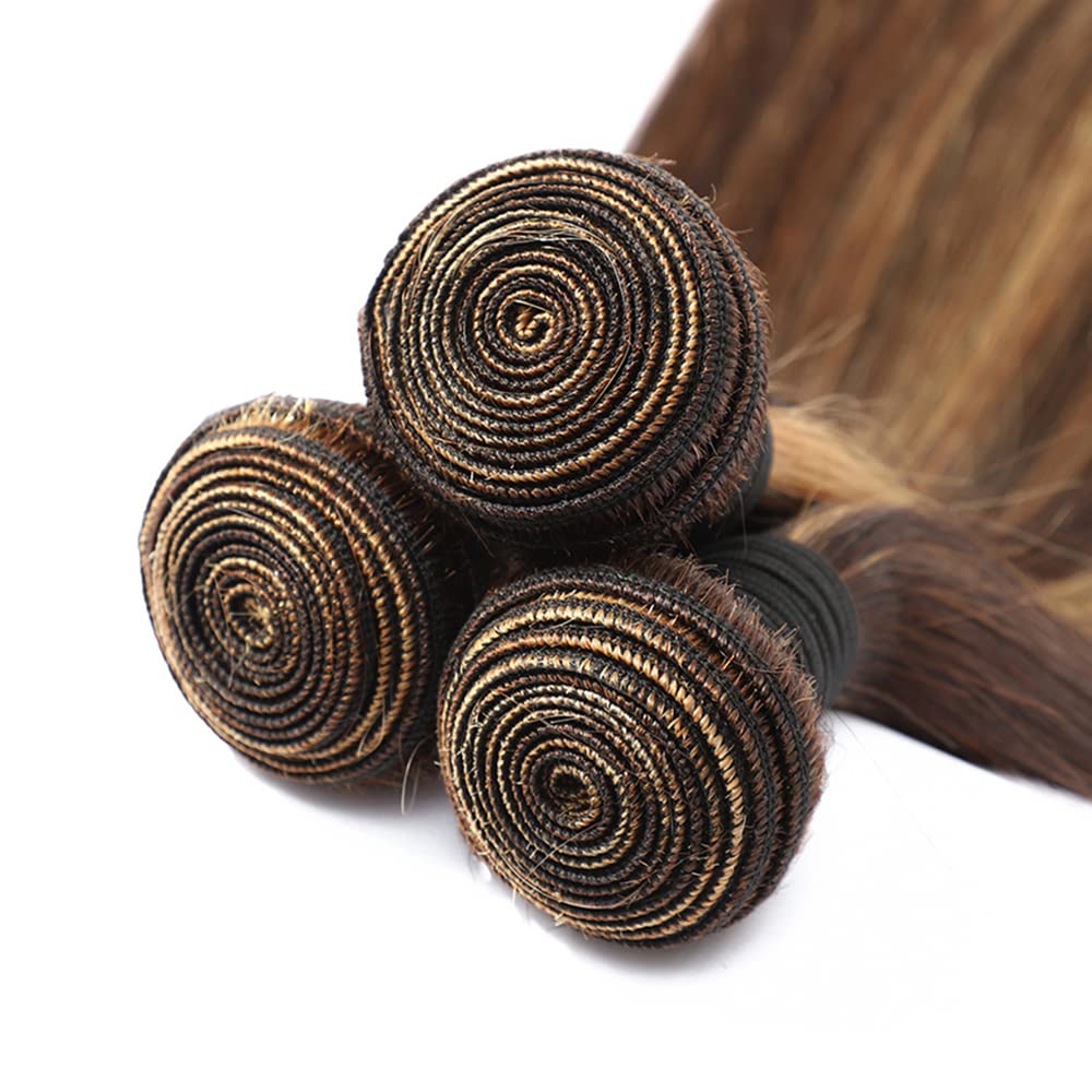 Free shipping Straight P4/27 Mix Color Brazilian Weave 3PCS Remy Human Hair Bundles 100G/PCS