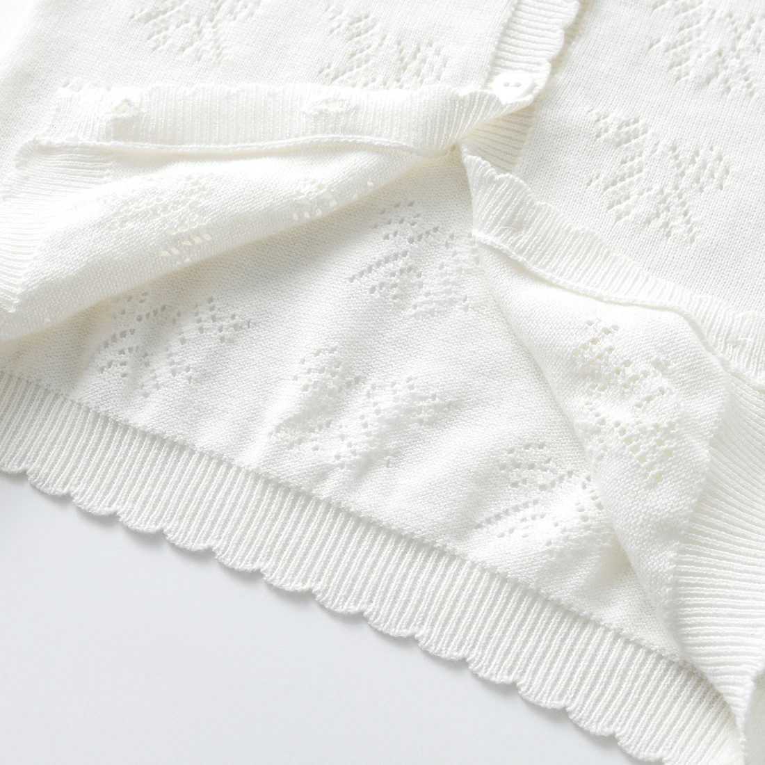 Childrens clothing girls knitted cardigan wool sweater thin spring and summer baby sweater cotton thread childrens coat W241025